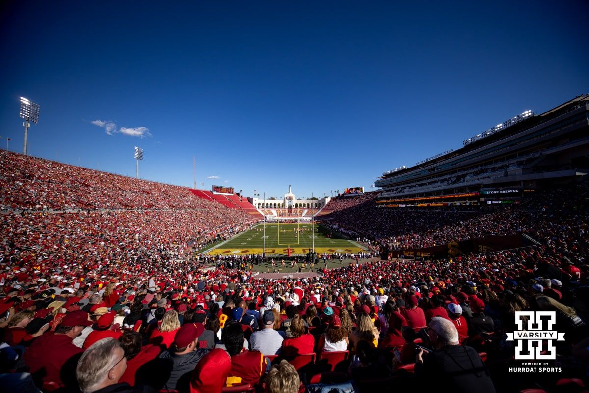 USC Trojans at Nebraska Cornhuskers Football at Nebraska Memorial Stadium