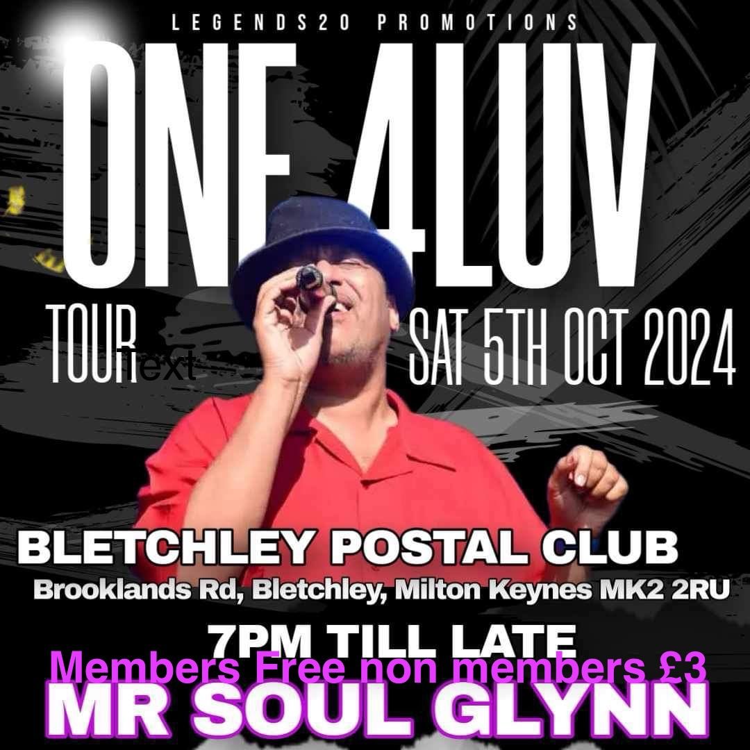 Back by popular demand: Mr Soul Glynn