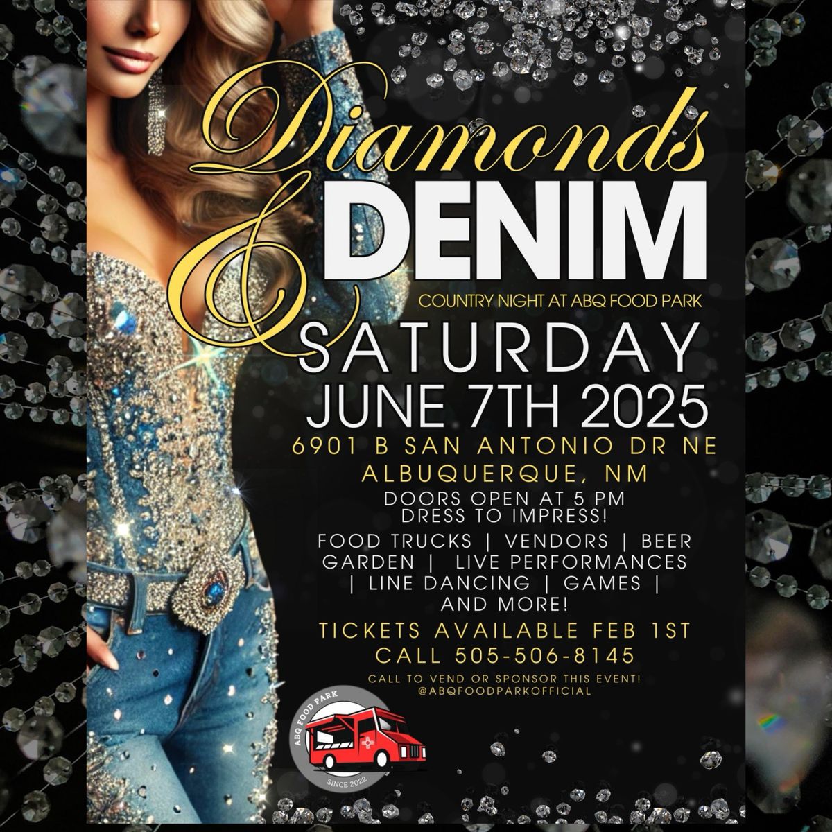 \ud83d\udc8e\ud83d\udd39Diamonds & Denim @ABQ FOOD PARK! \ud83e\udd20