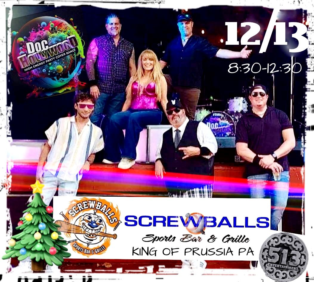 It's party time at Screwballs with music by Doc Hollywood!  Let's Go!!