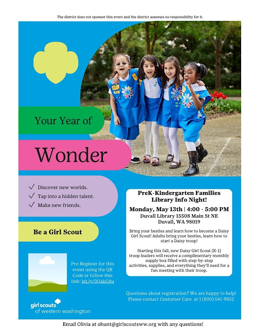 Calling All Future Daisy Girl Scouts in Northeast Seattle!