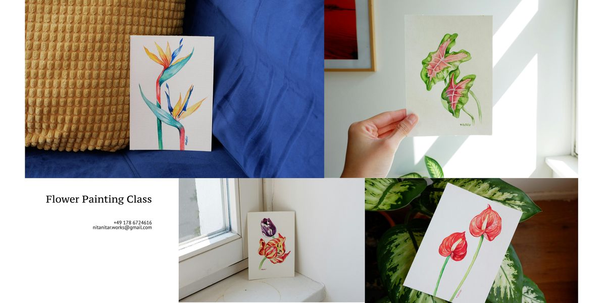 Art Class in Prenzlauer Berg : Flower Painting