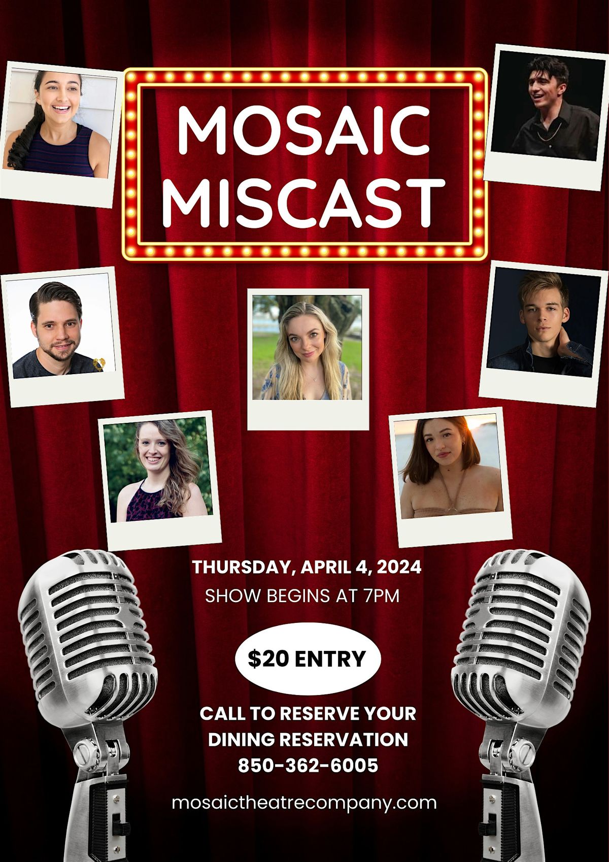 Mosaic's Miscast: A Fundraising Cabaret
