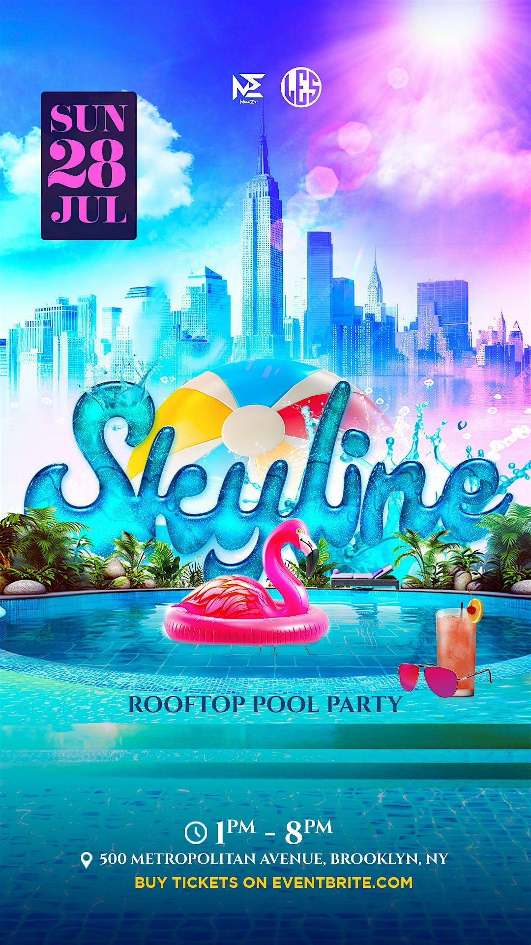 Skyline RoofTop Pool Party