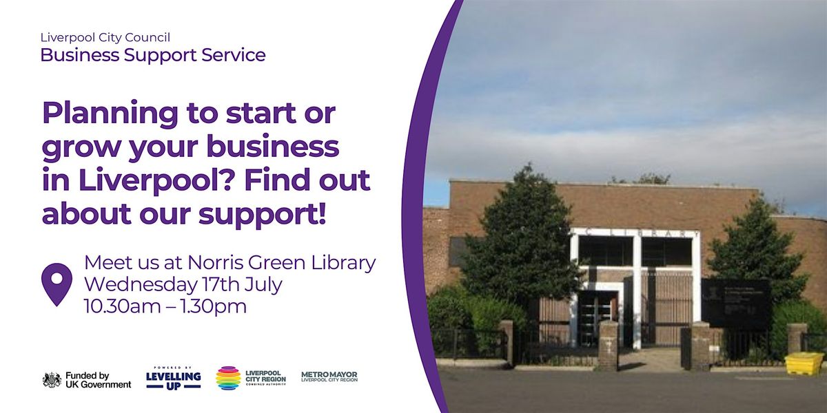 North Liverpool: Business Support Drop-In at Norris Green Library