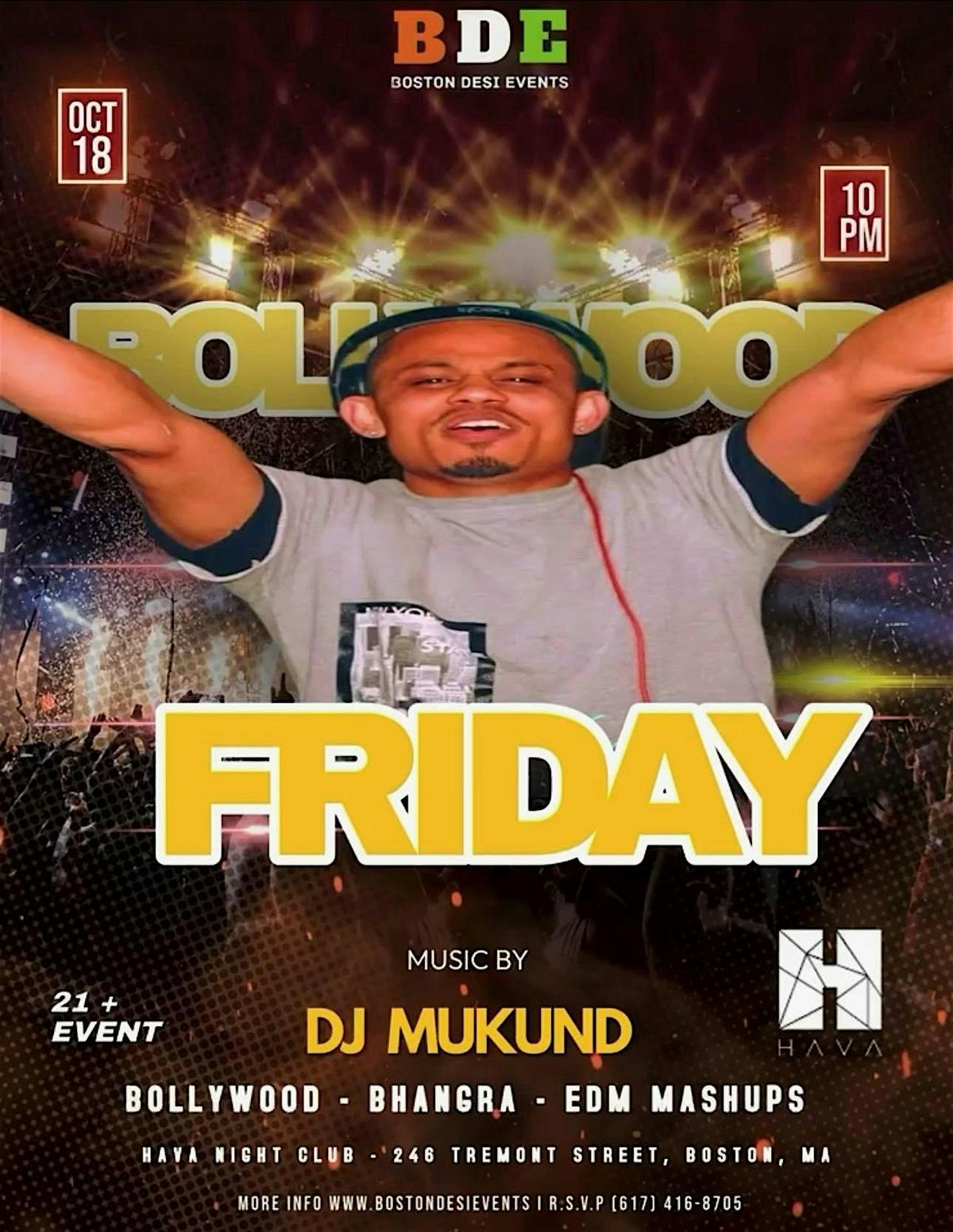 Desi Fridays @ HAVA Nightclub w\/Dj MUKUND