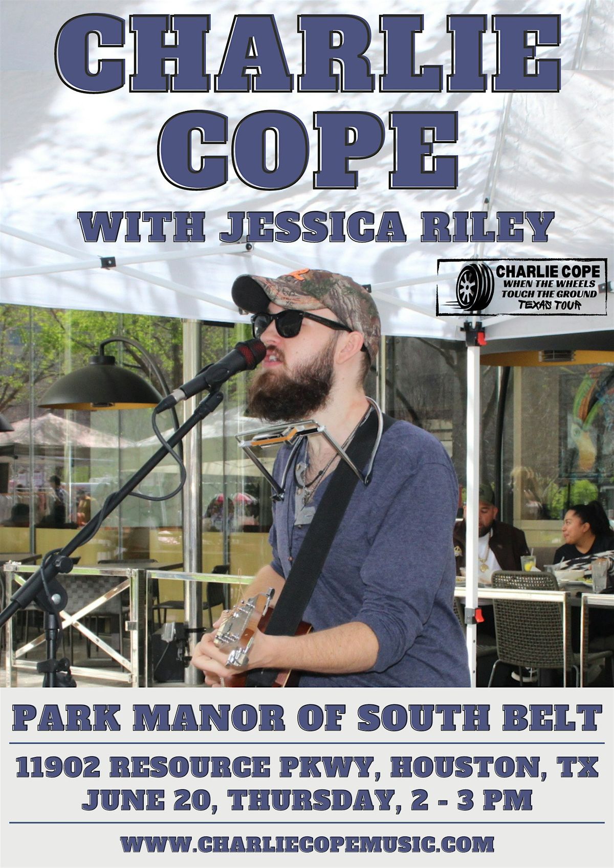 Charlie Cope Live With Jessica Riley on Mandolin @ Park Manor of South Belt