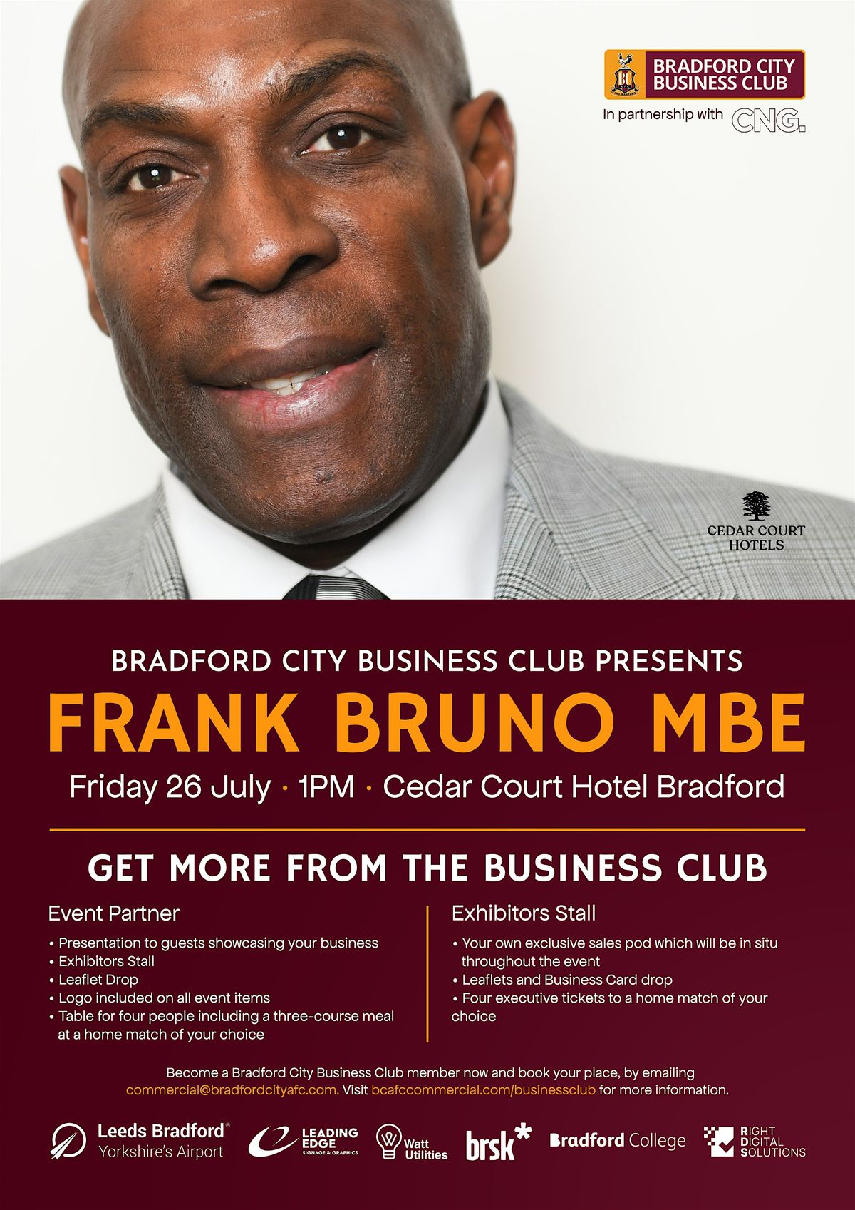 Bradford City Business Club in partnership with CNG
