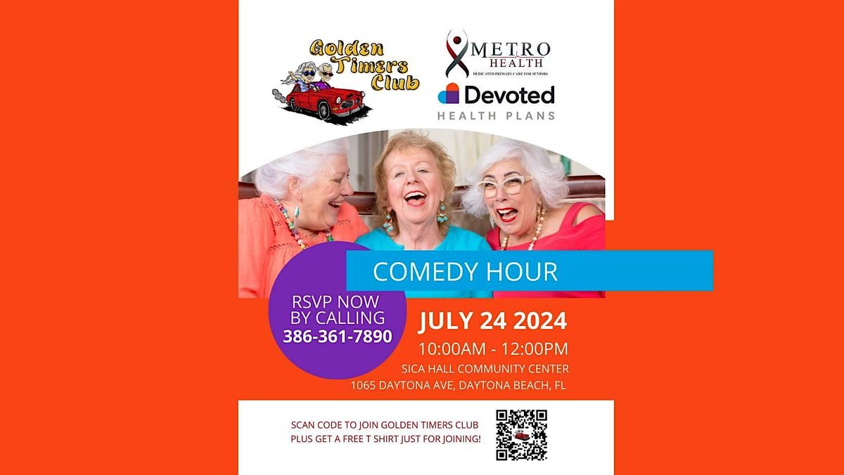 Free comedy hour for seniors with MetroHealth and Devoted at Sica Hall