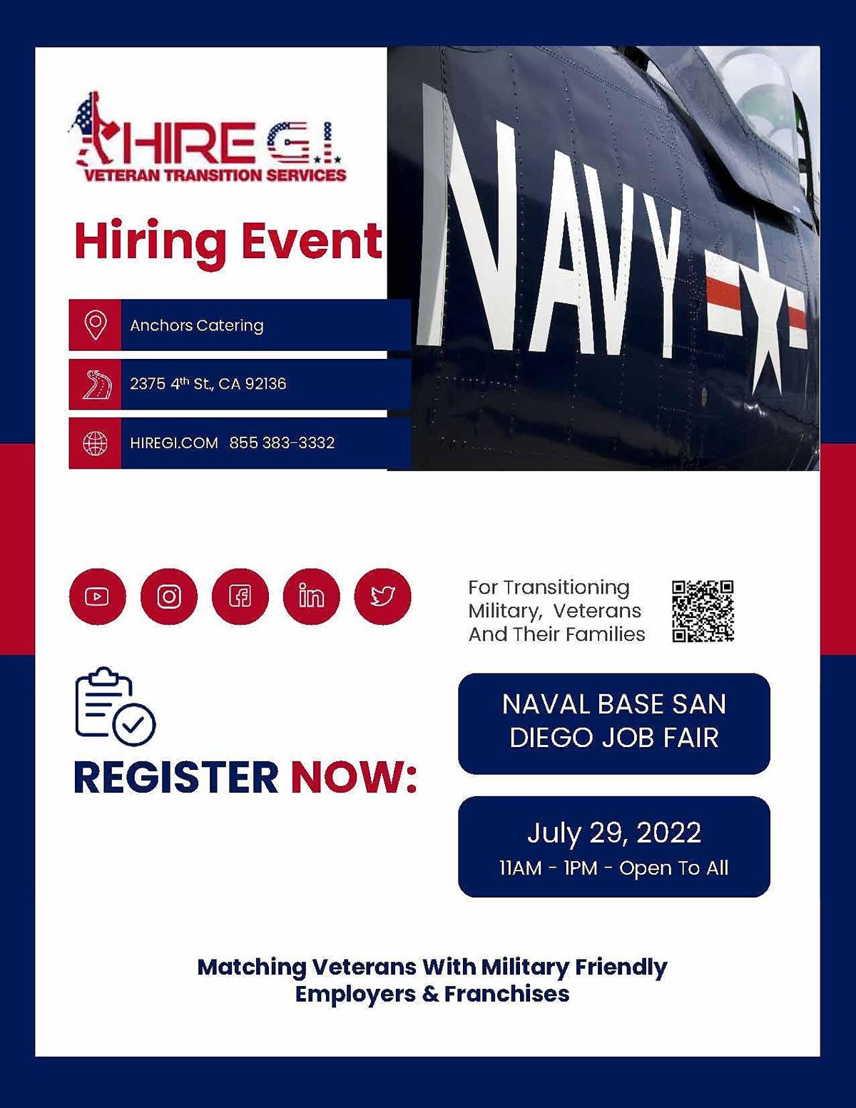 Naval Base San Diego Hiring Event - July 2022
