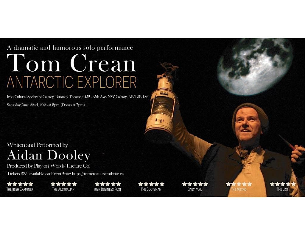 Tom Crean - Antarctic Explorer on Stage in Calgary