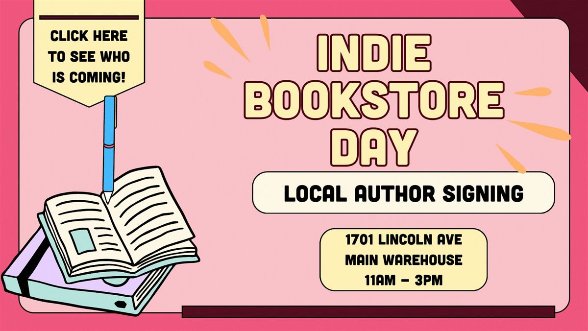 Indie Bookstore Day Author Signing