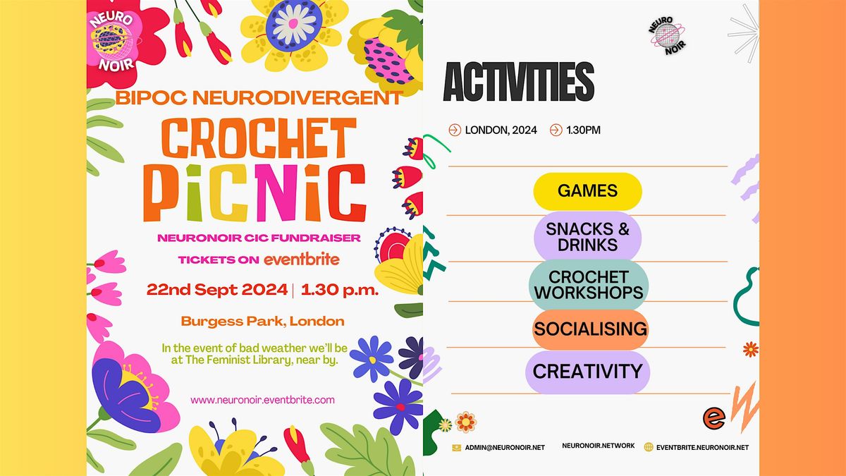 BIPOC Neurodivergent Crochet Picnic: A Relaxing, Creative Meetup in London