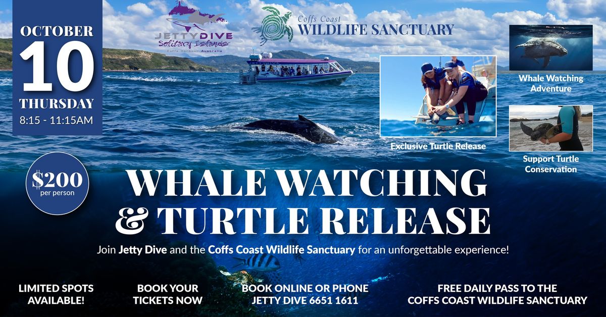 NEW DATE: Whale Watching & Turtle Release Boat Tour 