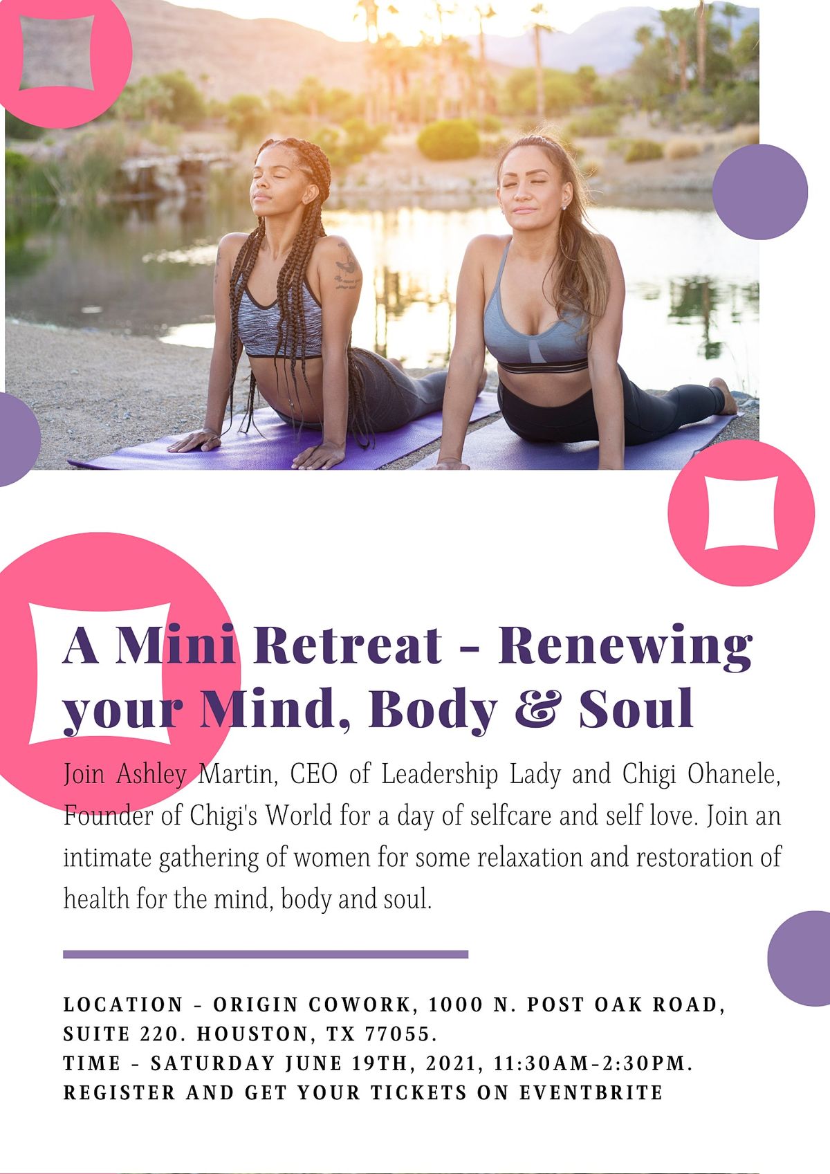 A Mini Retreat - Renewing your Mind, Body & Soul
