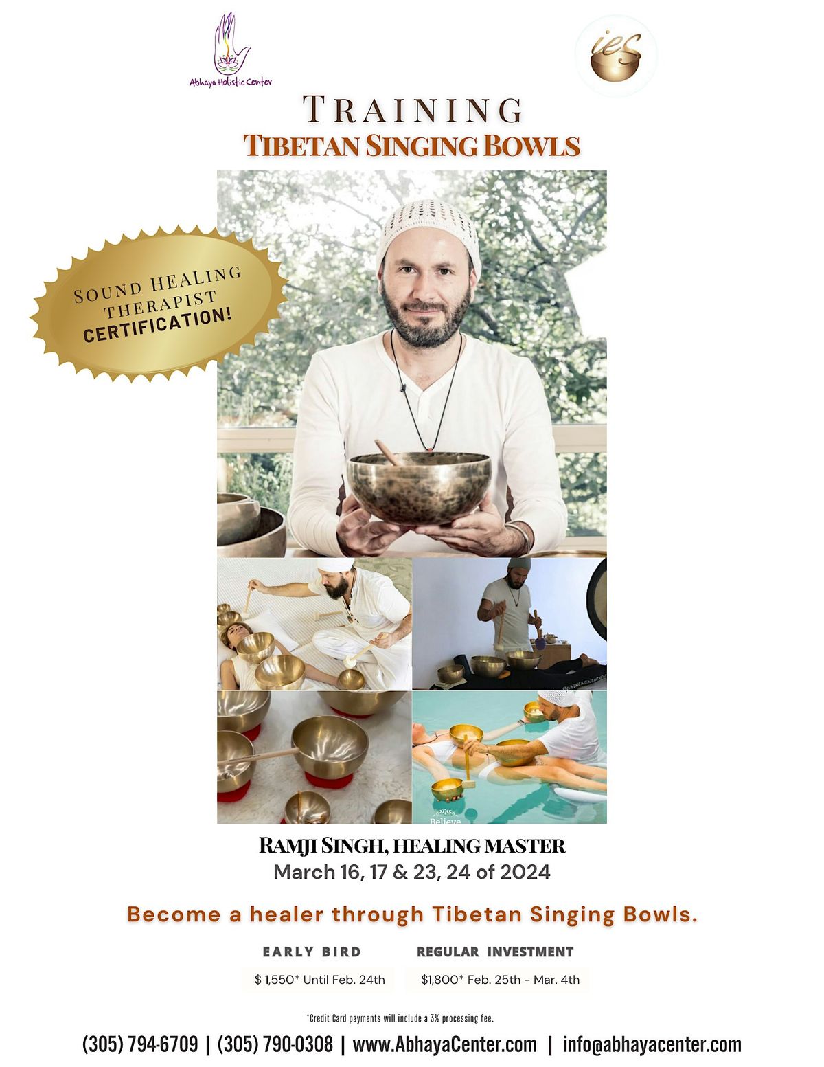 Tibetan Singing Bowls Certification by Ramji Singh (Online and In-Person)