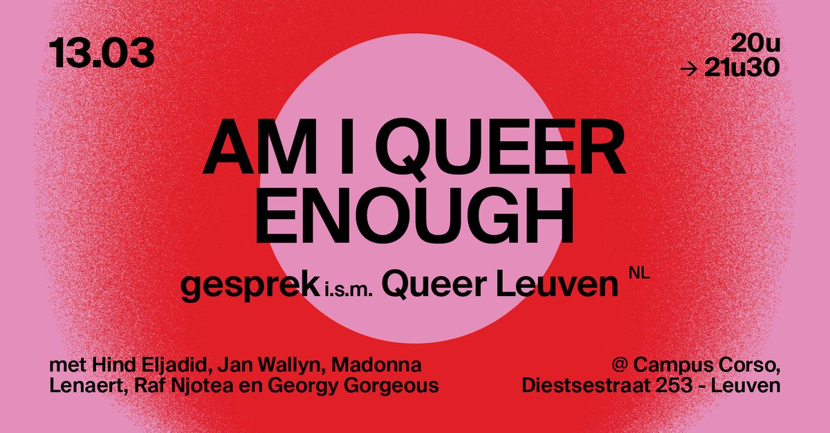 AM I QUEER ENOUGH  - gesprek [NL]