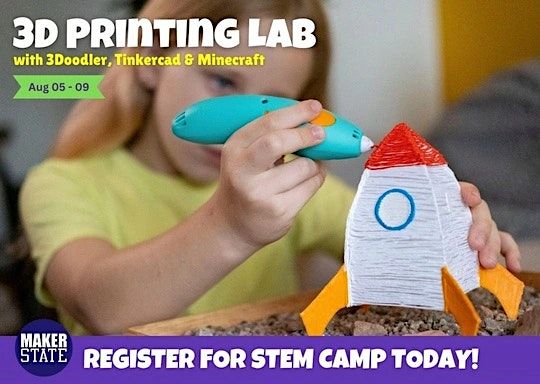 3D Printing Lab with 3Doodler, Tinkercad & Minecraft