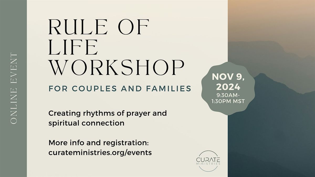 Rule of Life Workshop for Couples