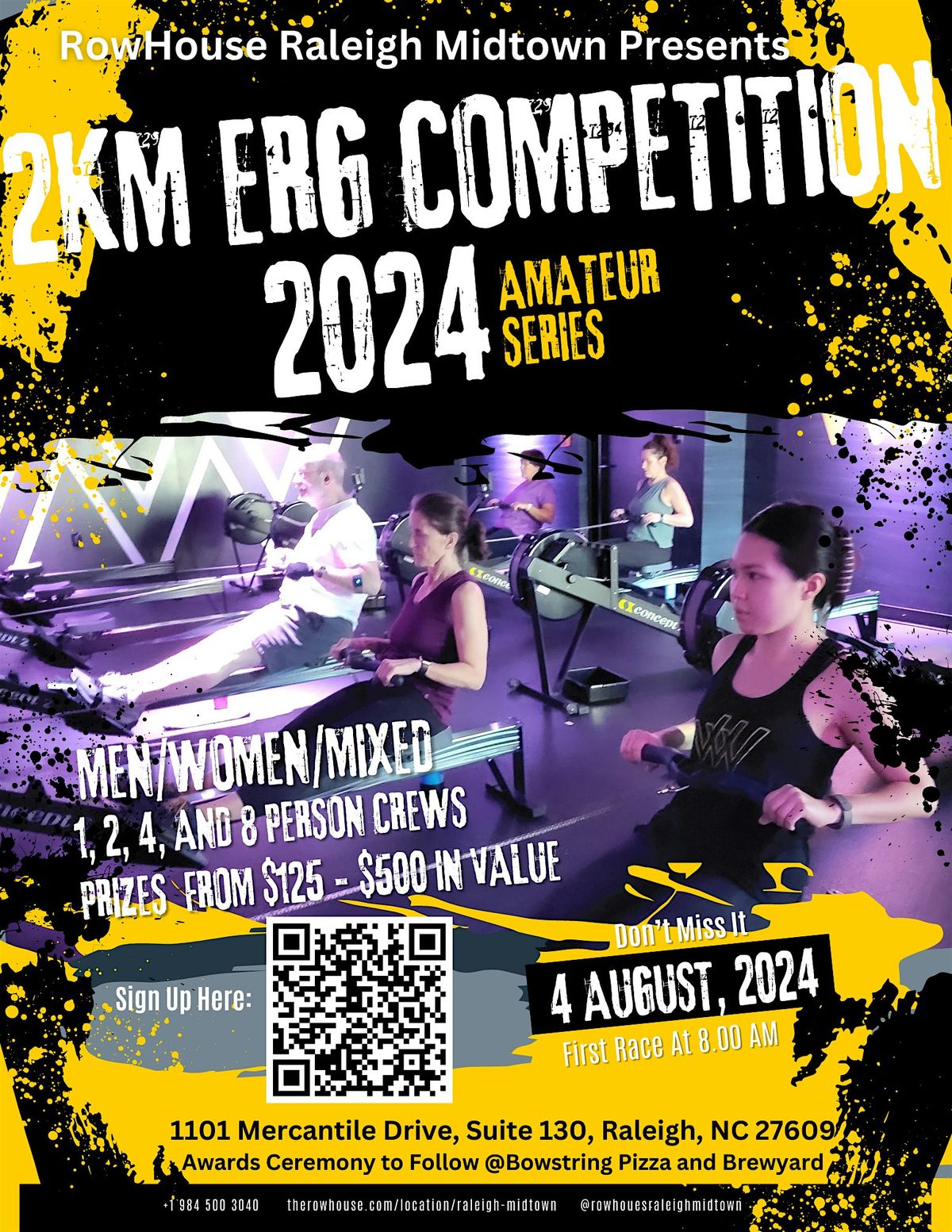 2km Indoor Rowing Competition