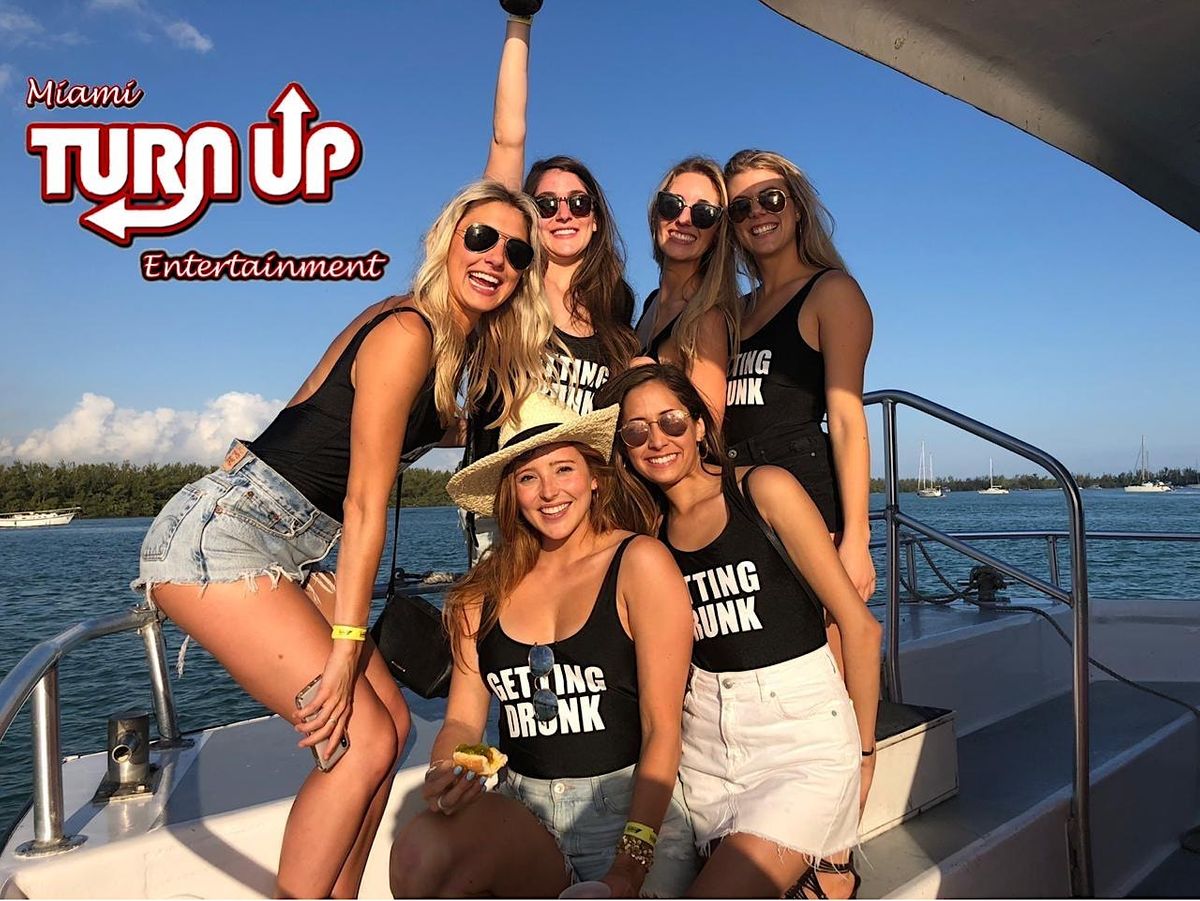 #MIAMI BOOZE CRUISE | #MIAMI BOAT PARTY - Miami Turn Up Party Boat
