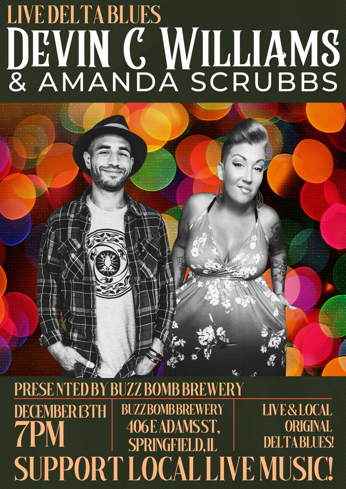 Buzz Bomb Brewing presents Devin C Williams & Amanda Scrubbs