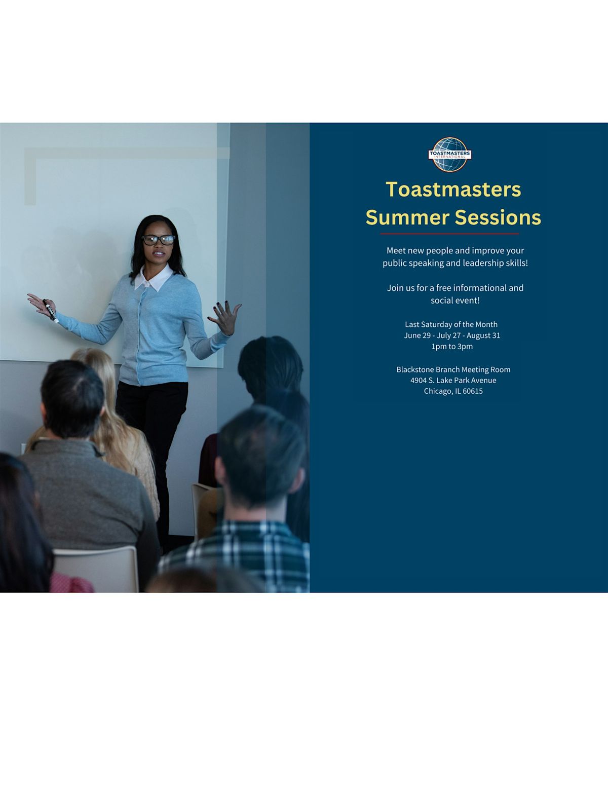 Toastmasters Summer Sessions