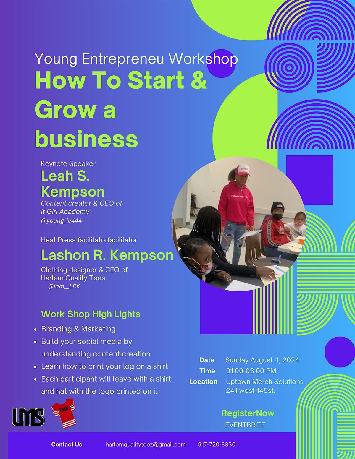 Young Entrepreneur Business Workshop