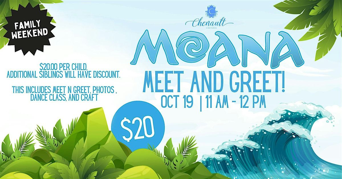 Moana Meet and Greet at Chenault Vineyards