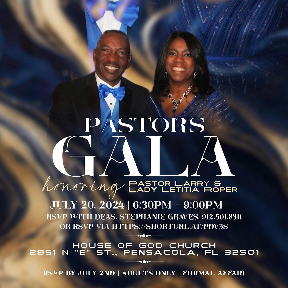 Pastor's Gala: Honoring Pastor Larry & Lady Letitia Roper