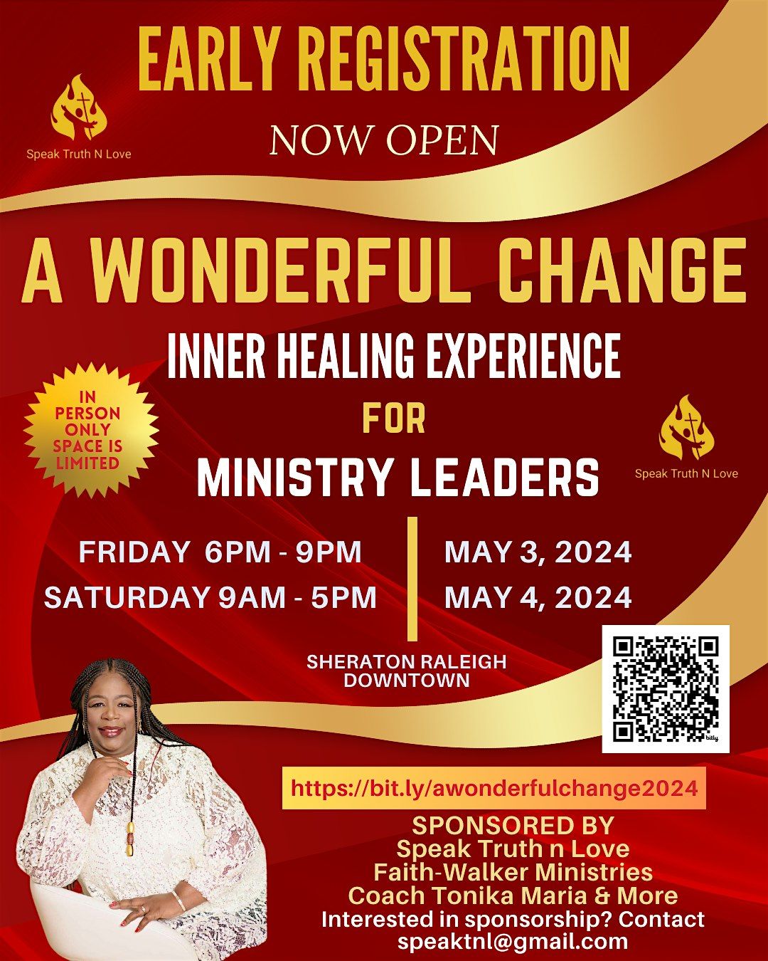 A Wonderful Change Inner Healing Experience (Friday 6-9pm - Saturday 9-5pm)