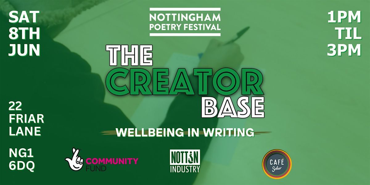 The Creator Base @ The Nottingham Poetry Festival