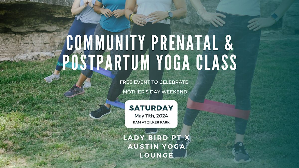 Community Prenatal And Postpartum Yoga Class