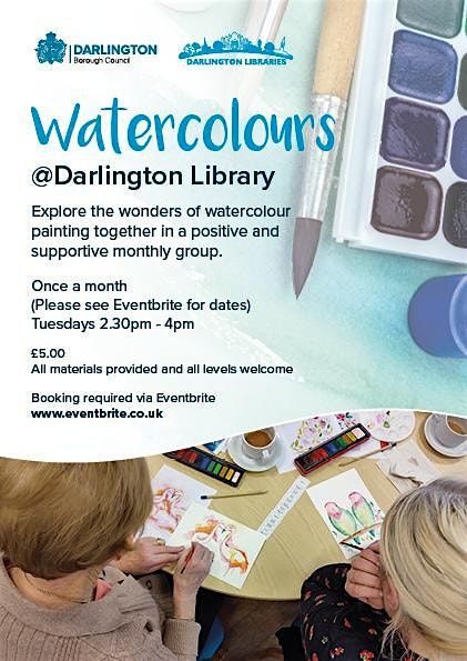 Darlington Libraries: Adult Watercolour Painting @ Darlington Library