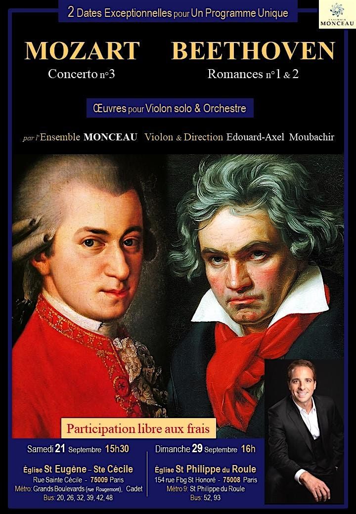 MOZART - BEETHOVEN: works for Solo Violin & Orchestra