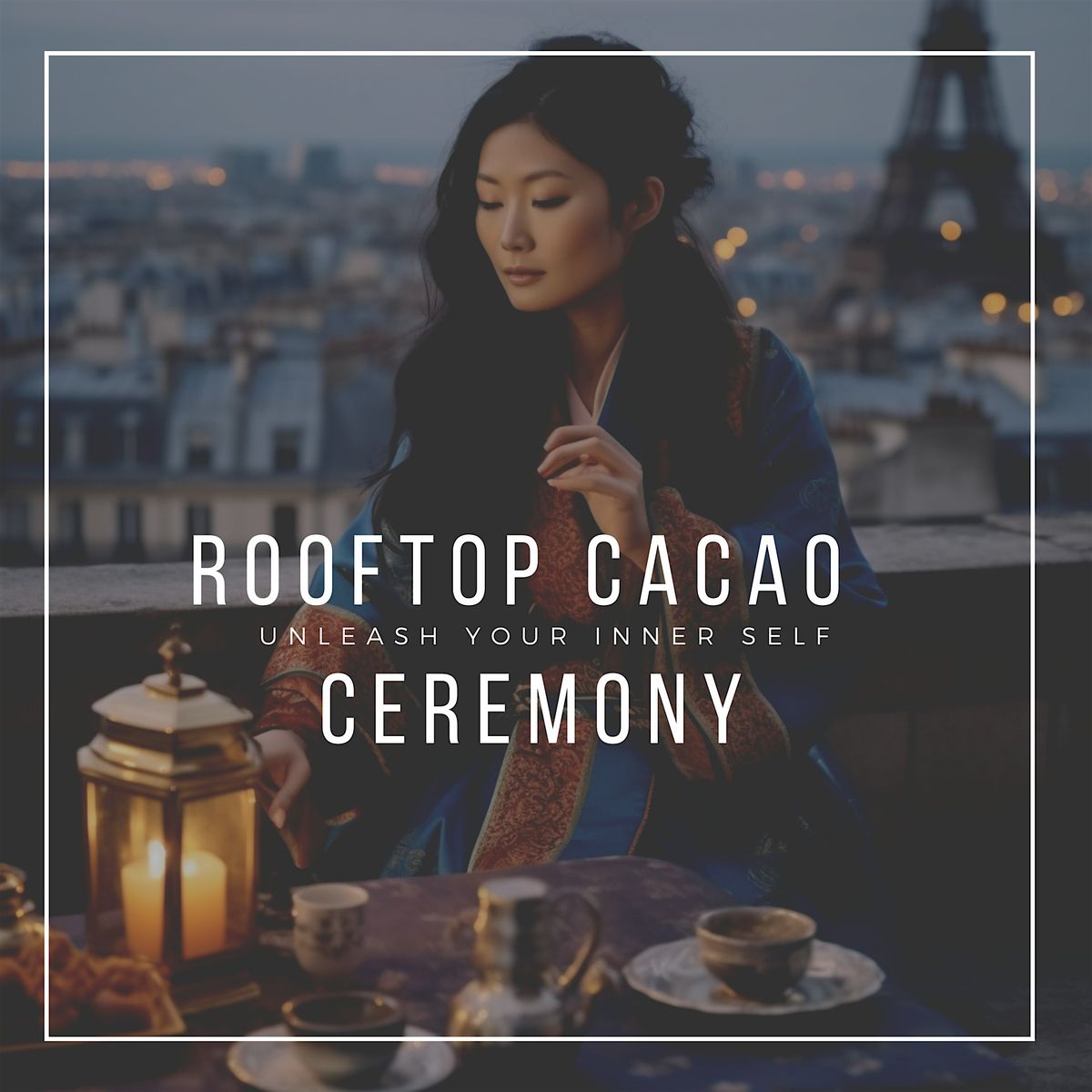 Rooftop Cacao Ceremony & Gourmet Dinner Celebration