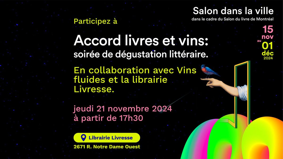 Accord livres et vins: une soir\u00e9e de d\u00e9gustation litt\u00e9raire