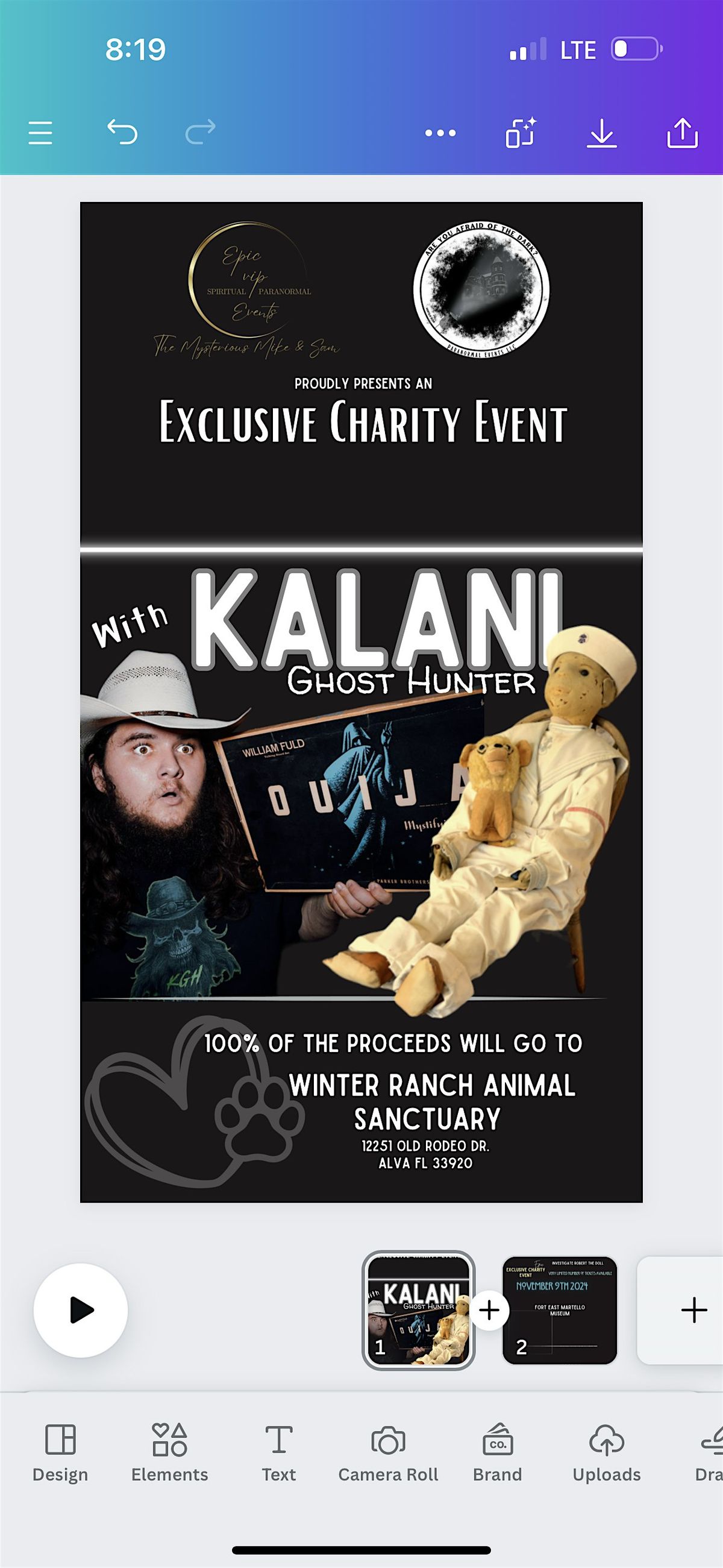 Exclusive VIP Investigation with Kalani and Robert The Doll- Charity Event