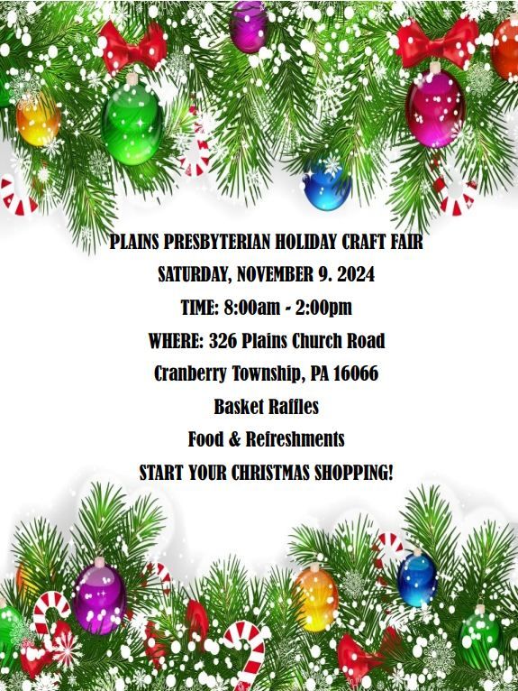 Plains Church Holiday Craft Fair 