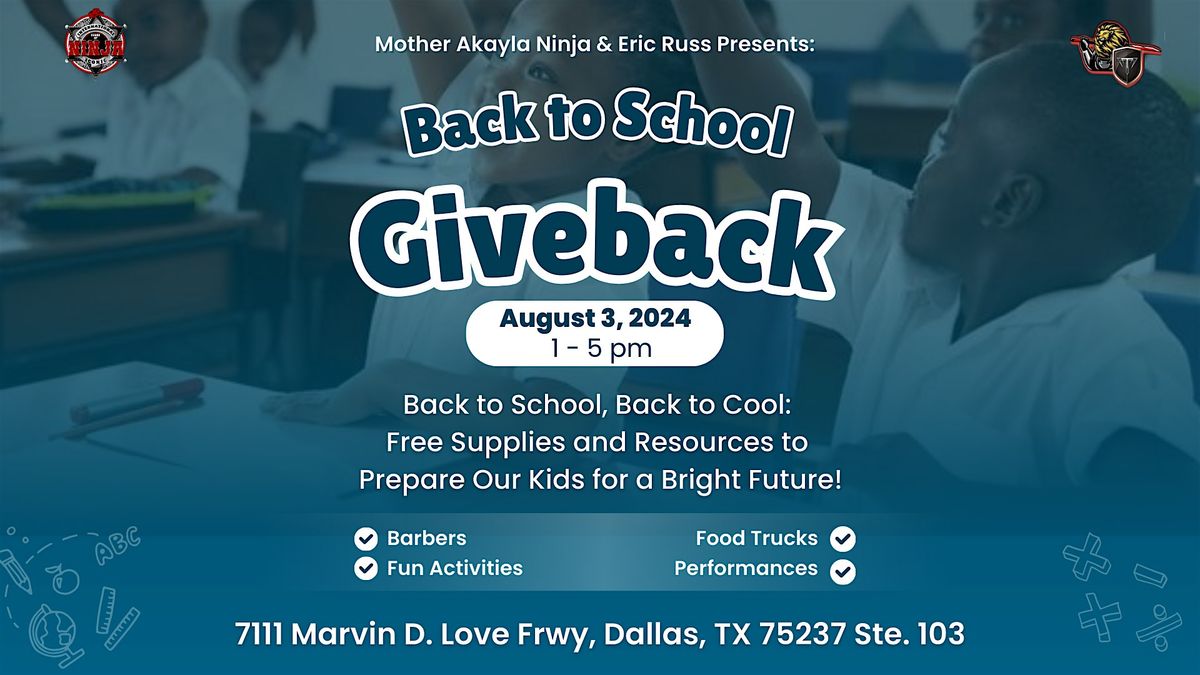 Back to School Giveback