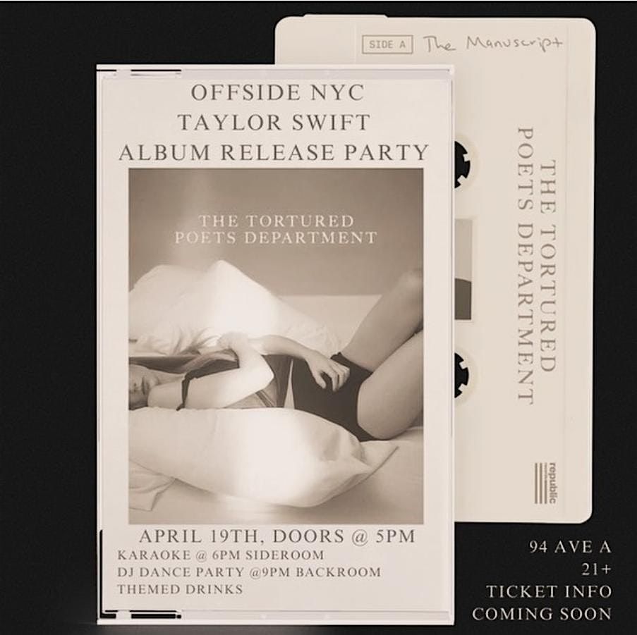 Taylor Swift Album Release Karaoke Party!! 21+