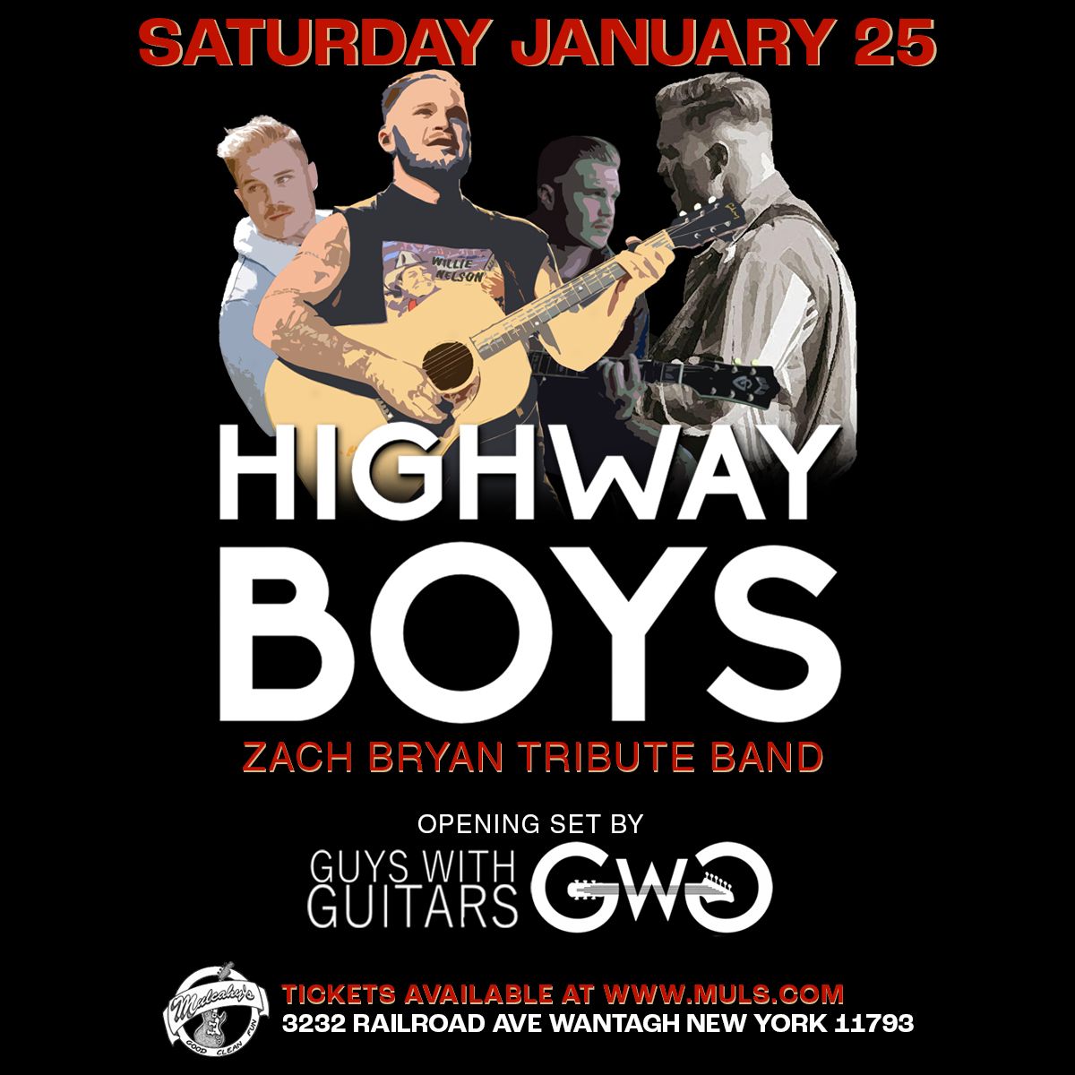 Zach Bryan Tribute Band - Highway Boys @ Mulcahy\u2019s, Wantagh NY