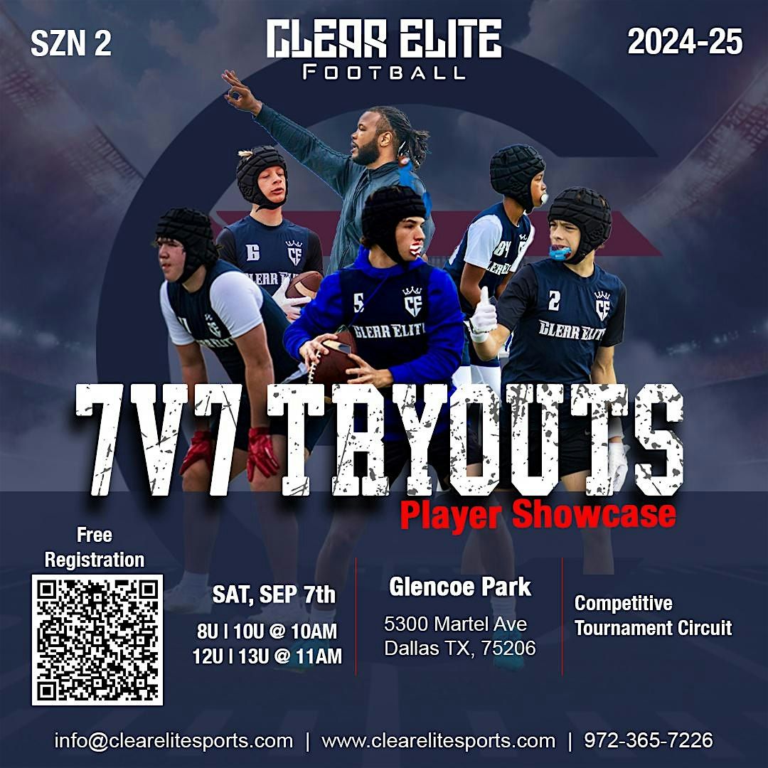 7v7 Football Tryouts | Clear Elite Sports (10U, 12U, 14U, & 15U)