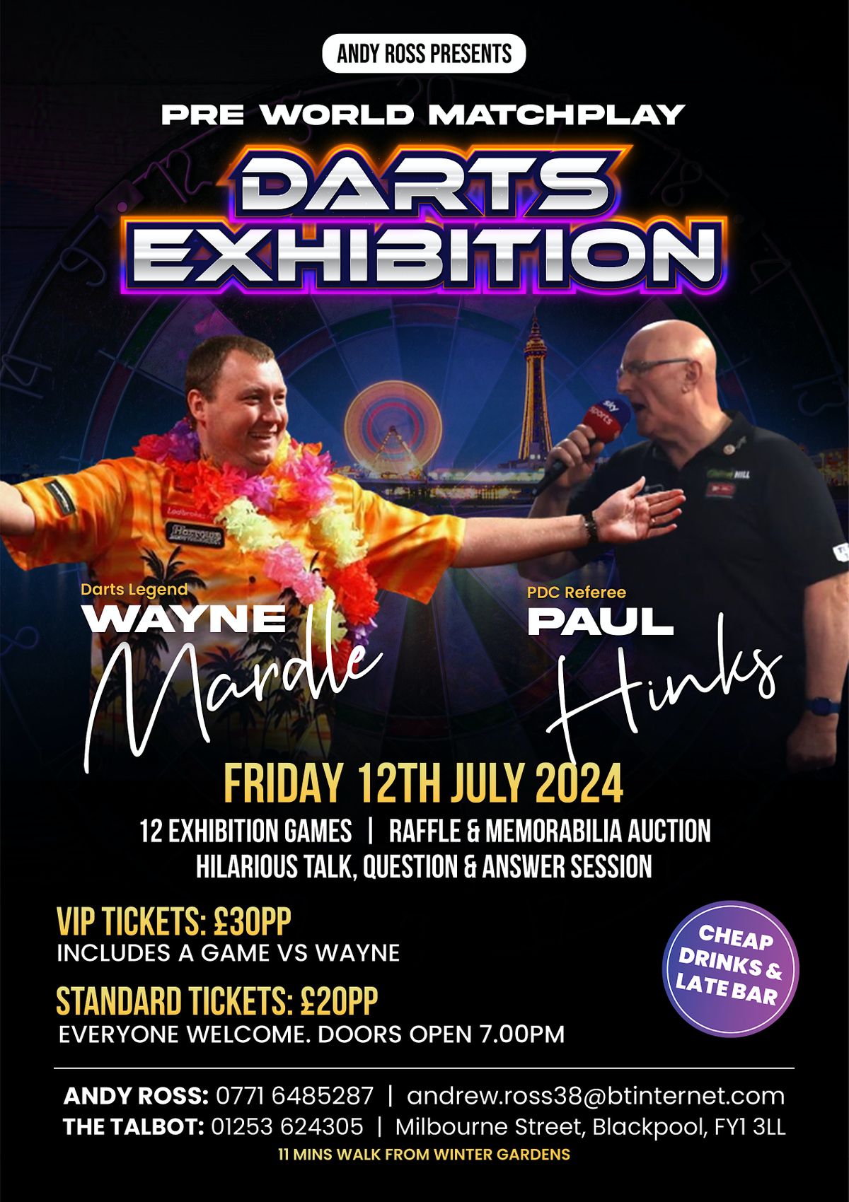 Darts Exhibition With Wayne Mardle