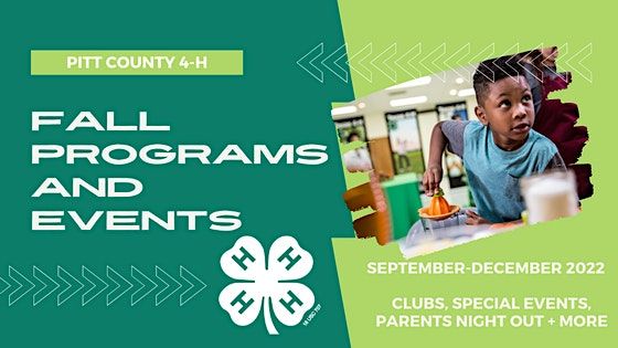 Pitt County 4-H: Fall Programs and Events