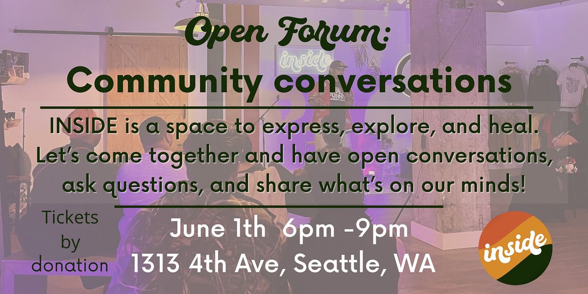 Open forum community conversations