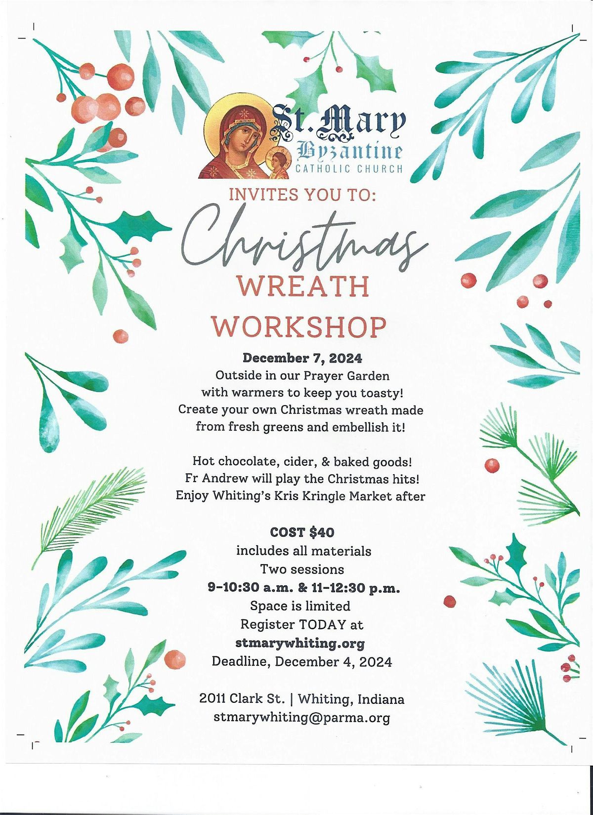 Christmas Wreath Workshop