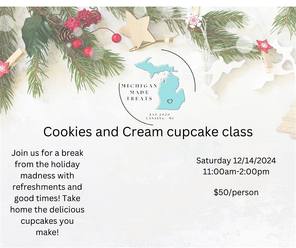 Family Cookies and Cream Cupcake Class