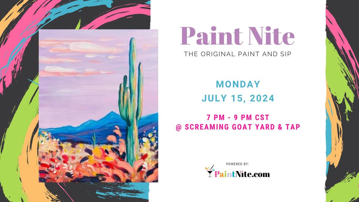 Paint Nite with Mercedes @ The Goat!