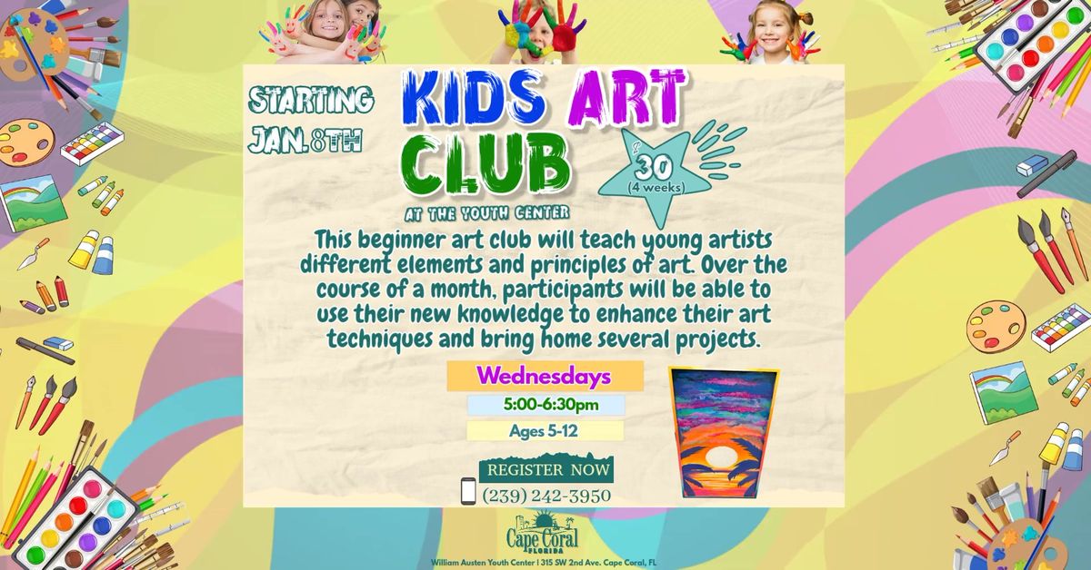 Creative Kids: Beginner Art Club at the Youth Center